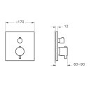 VITRA A4266929EXP Brausethermostat Root Square