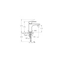 VITRA A4270629EXP Einhebel-Waschtischmischer Root Round