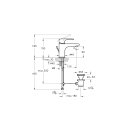VITRA A4272229EXP Einhebel-Waschtischmischer Root Round