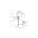 VITRA A4272274EXP Einhebel-Waschtischmischer Root Round