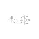 VITRA A4276129EXP Einhebel-Brausearmatur Root Square