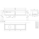 Villeroy &amp; Boch L37051GF WTUS Antao L37_5 1600x360x500mm