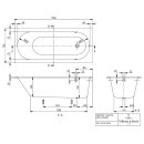 Villeroy &amp; Boch UHC170OBE2A2V01 Badewanne Oberon...