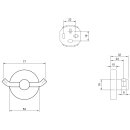 Villeroy & Boch TVA15101200064 Doppel-Handtuchhaken...