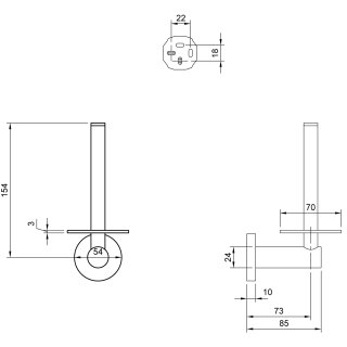 Villeroy & Boch TVA15101500064 T-Papierhalter Elements - Tender