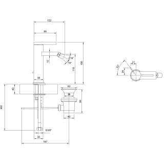 Villeroy & Boch TVB10620115061 Einhebel-Bidetarmatur Dawn