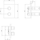 Villeroy &amp; Boch TVD000653000K5 Unterputz-Thermostat Universal Taps