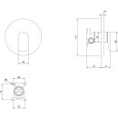 Villeroy &amp; Boch TVS10435200061 Unterputz-Einhebel-Armatur O.novo