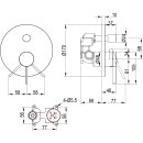 Villeroy &amp; Boch TVS10635311061 Unterputz-Einhebel-Armatur Dawn