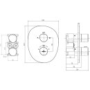 Villeroy &amp; Boch TVS111002000K5 Unterputz-Thermostat 2-Mengereg Antao