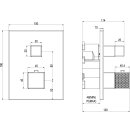 Villeroy &amp; Boch TVS12600300061 Unterputz-Thermostat 2-Mengereg