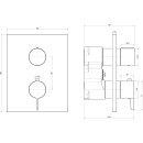 Villeroy &amp; Boch TVS12700100061 Unterputz-Thermostat 1-Mengereg Conum