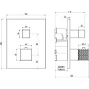 Villeroy &amp; Boch TVT12600100061 Unterputz-Thermostat 1-Mengereg