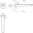 Villeroy &amp; Boch TVT12700300064 Badewannenauslauf Conum 65x65x189mm