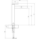 Villeroy &amp; Boch TVW106106151K5 Einhebel-WT-Armatur erh&ouml;ht Dawn