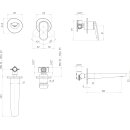 Villeroy &amp; Boch TVW11100200064 2-EH-Wtmischer Antao 185x115x223mm o