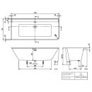 Villeroy &amp; Boch UAC180CORLB1V01 Vorwand-BW Collaro...