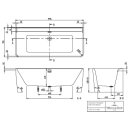 Villeroy &amp; Boch UAC180CORSB2V01 Vorwand-BW Collaro...