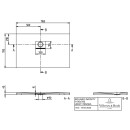 Villeroy &amp; Boch UDQ1170SQI2LVAL DW Squaro Infinity 1100x700x40mm