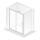 HSK Favorit Schiebet&uuml;r Nische 2-teilig Bodenfrei