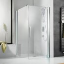 HSK K2P Dreht&uuml;r f&uuml;r Seitenwand Chromoptik