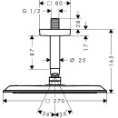 AXOR 28792800 Kopfbrause 270 1jet Axor Citterio C
