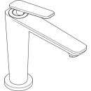 AXOR 49040800 Waschtischm.125 Axor Citterio C