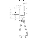 AXOR 49626330 Schlauchanschl.u.Brausenhalter Axor