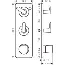 AXOR 49700330 Thermostat Modul 380/120 UP FS