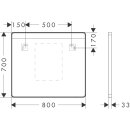 Hansgrohe 54971700 Spiegel Xarita Lite Q 800/30