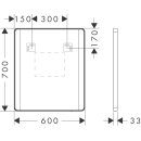 Hansgrohe 54975700 Spiegel Xarita Lite Q 600/30