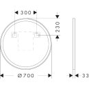 Hansgrohe 54979700 Spiegel Xarita Lite S 700/30