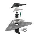 Hansgrohe 56252800 Komplettset Punkta.RainDrain Corn.