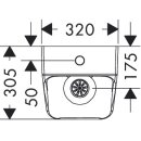 Hansgrohe 60128450 Urinal EluPura Or.Q 600x300 mm