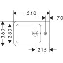 Hansgrohe 62046450 Wand Bidet EluPura Original Q 540mm