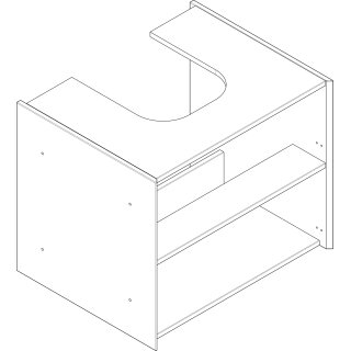 Hansgrohe 87655000 Korpus rechts MW 54196
