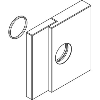 AXOR Axor 93567000OR Edge Rosette für Einhebel