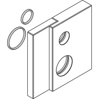 AXOR Axor 93570000OR Edge Rosette für Einhebel