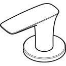 Hansgrohe 95270000 Griff Warmwasser PuraVida 3-Loch