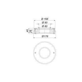 Brandschutzelement DN 70
