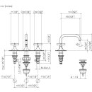 Dornbracht 20705809-42 WT-3-Lochbatt. mit Ablaufgarnitur