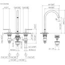 Dornbracht 20713661-26 Waschtisch-Dreilochbatterie mit
