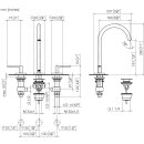 Dornbracht 20713661-42 WT-3-Lochbatt. mit Ablaufgarnitur