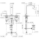 Dornbracht 20713671-93 WT-3-Lochbatt. mit Ablaufgarnitur IMO