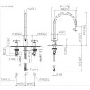 Dornbracht 20816892-47 Dreilochbatterie TARA 20816892