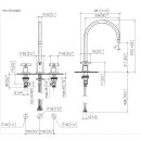Dornbracht 20816892-99 Dreilochbatterie TARA 20816892 Dark