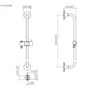 Dornbracht 26413809-42 Duschgarnitur ohne Handbrause VAIA