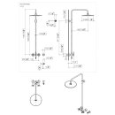 Dornbracht 26623892-27 Shower Pipe ohne Handbrause TARA