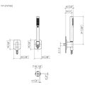 Dornbracht 27802845-990010 Schlauchbrausegarn. m.Einzelros.