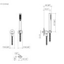 Dornbracht 27802892-27 Schlauchbrausegarn. m.Einzelros. TARA
